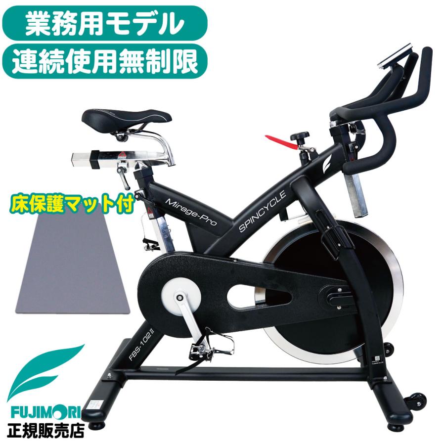 FUJIMORI スピンバイク トレーニングバイク 静音 無段階負荷 FBS102-2