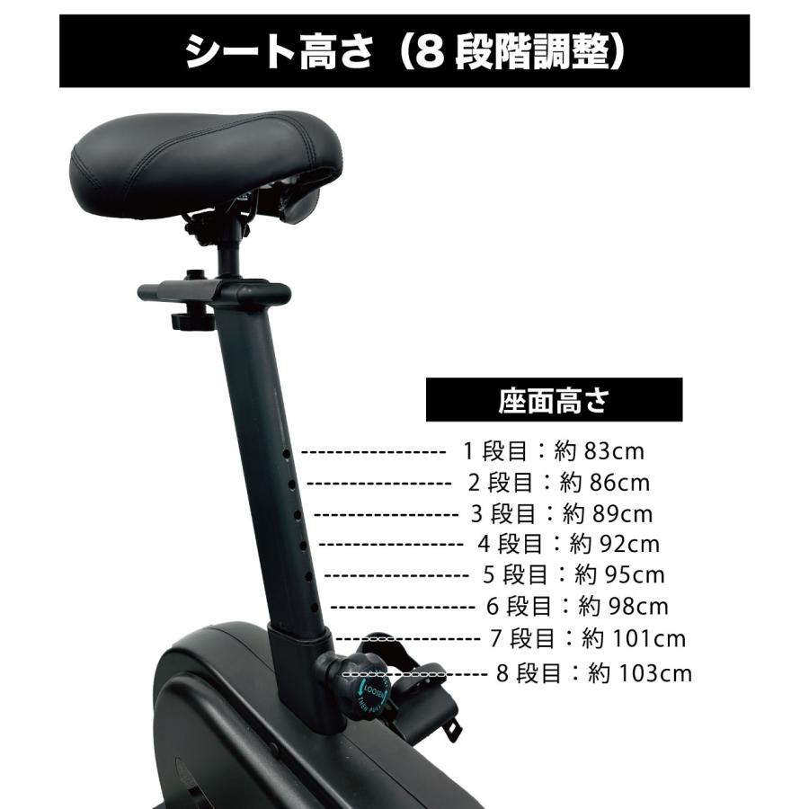 FUJIMORI フィットネスバイク 静音 アップライトバイク ミニ 省