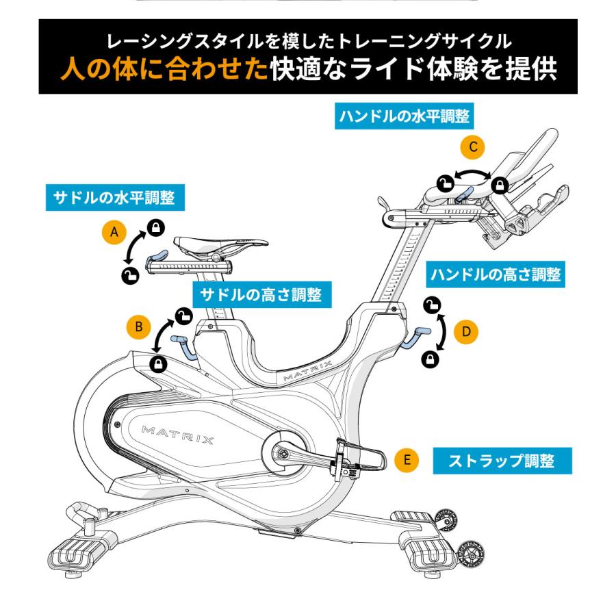 スピンバイク 業務用 CXC トレーニングバイク スピニングサイクル ジョンソンヘルステック MATRIX_10