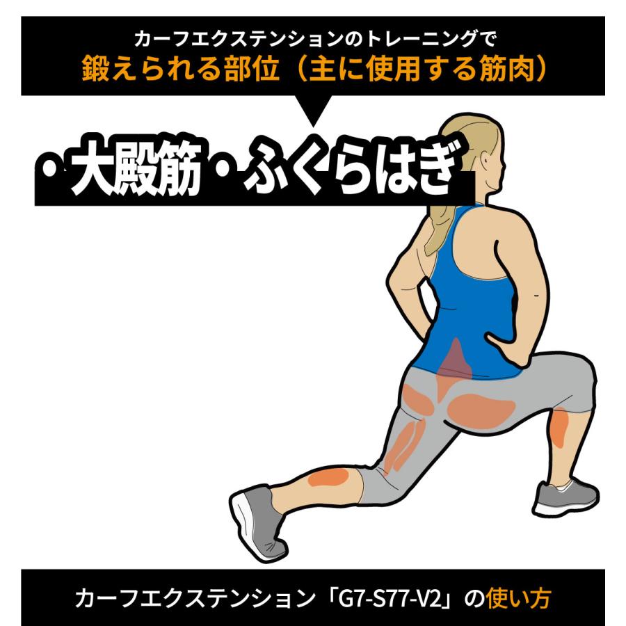 カーフエクステンション G7-S77-V2 ウエイトマシン ウエイト