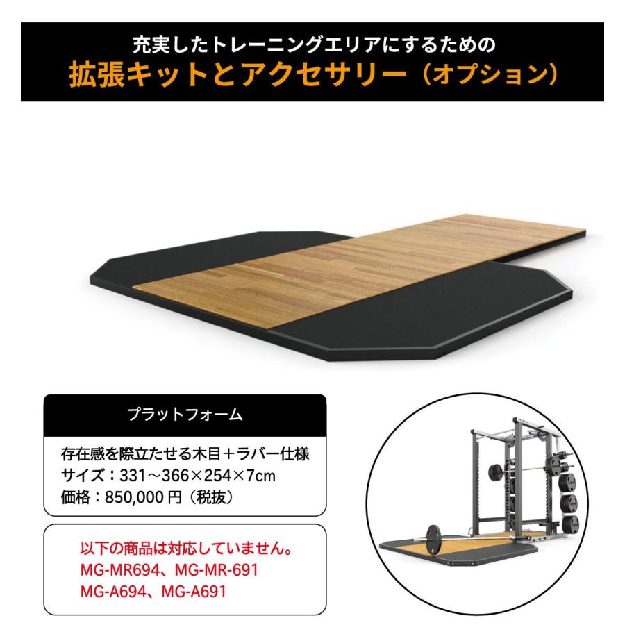 オープンラック 業務用 ホームジム パワーゲージ MG-MR694 ウエイトトレーニング ジョンソン ジョンソンヘルステック MATRIX ...