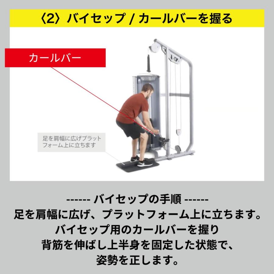 バイセップ トライセップ ウエイトマシン 業務用 ホームジム ウエイト