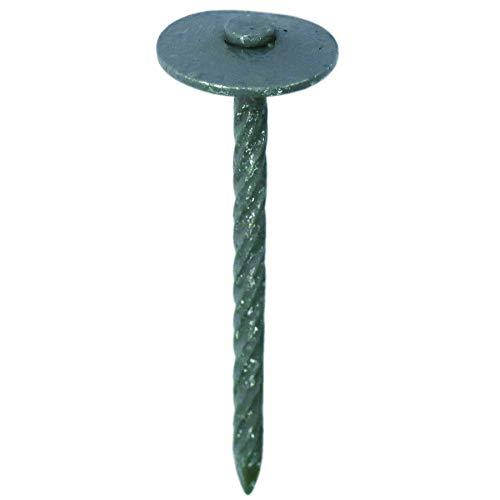 スクリュー傘釘 グレー 2.4x41 約28本 (HP) 85020 鉄:塗装 | 