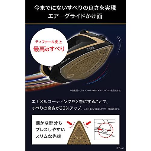 ティファール パワフルスチーム スチームアイロン アルティメット 6828 ティファール史上最高のすべり＆パワフルスチームで、シワ伸ばし