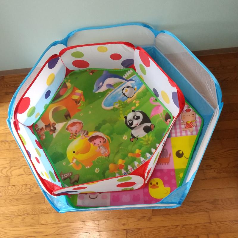 超お買得！ペットサークル（ピンク）＆防水カーペットラグ（2枚） 超お買得！ペットサークル（ピンク）＆防水カーペットラグ（2枚）