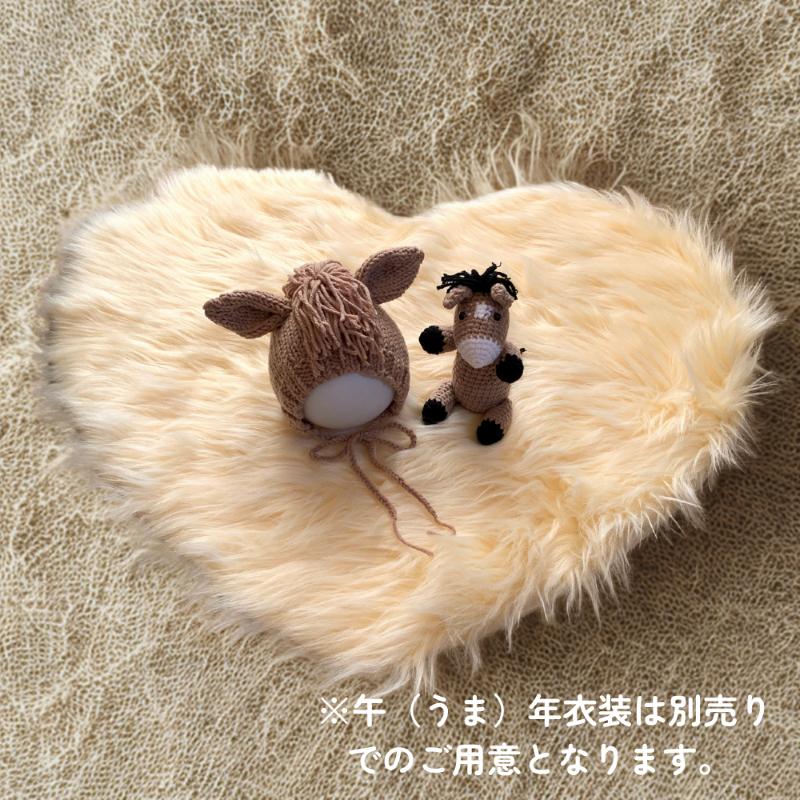 撮影用 背景 ラグ 洗える おしゃれ ハート ラグマット ブラウン ピンク