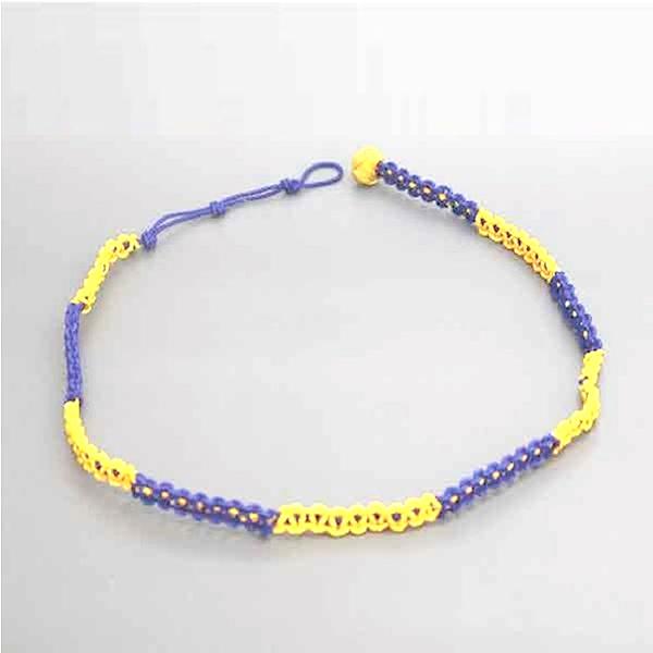 F)伊賀くみひも ブレスレット（黄色と青） : 伊賀忍者市場 - 通販