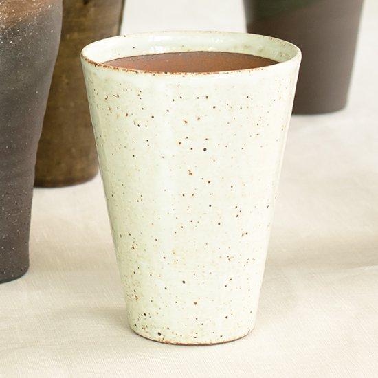 長谷園 公式 ビアマグ ホワイト 大 250ml 酒器 マグ ビアコップ ビール