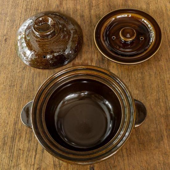 長谷園 公式限定取扱 かまどさんプレミアム 三合炊き 墨 土鍋