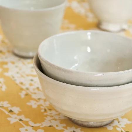 長谷園 公式 伊賀粉引 飯碗 大 280ml 茶碗 お碗茶碗 日本製 伊賀焼