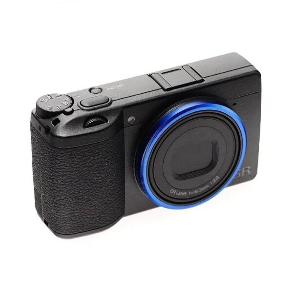 NinoLite リングキャップ ブルー色、GRIII、GR3 対応、カメラをオシャレにする交換用リングキャップ  :52055974790:五十嵐ストア 通販 
