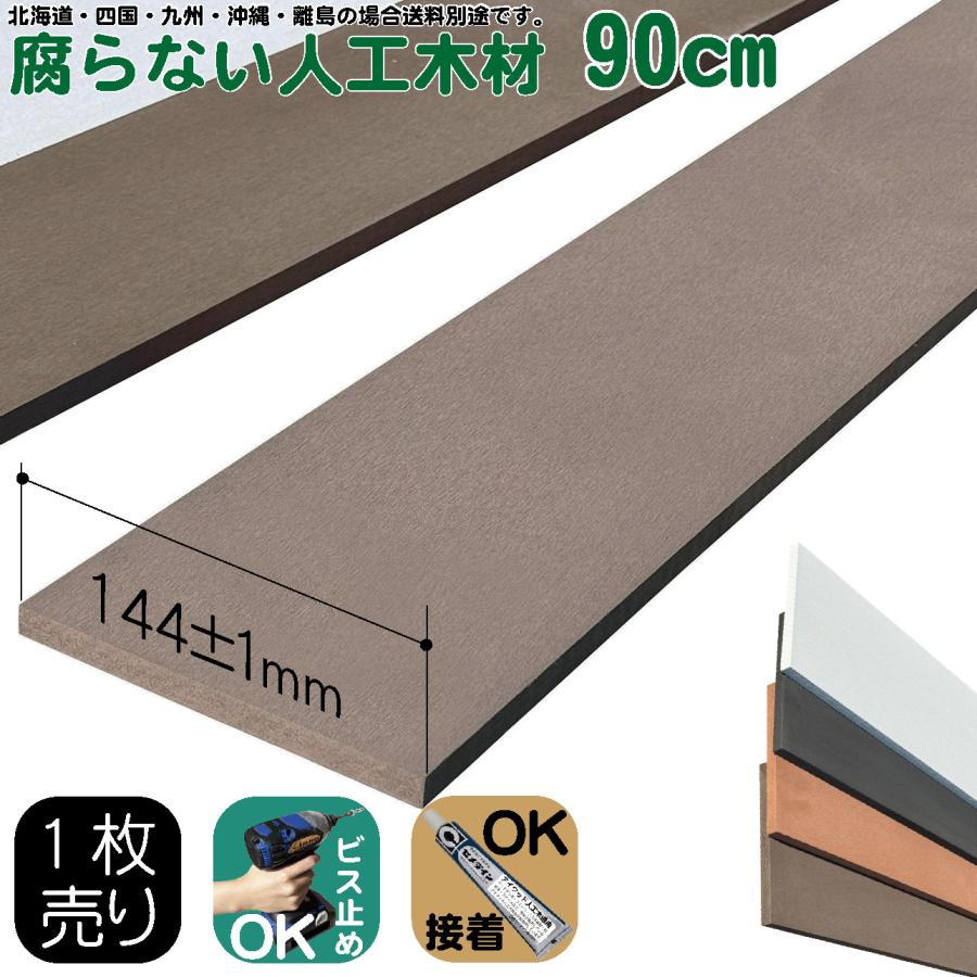 人工木材 1枚 無垢材 板材 幅約14.5cｍ厚み1.1cｍ長さ90cｍ ダークブラウン 目隠しフェンス アイウッド人工木製 樹脂木材 ボーダーフェンス