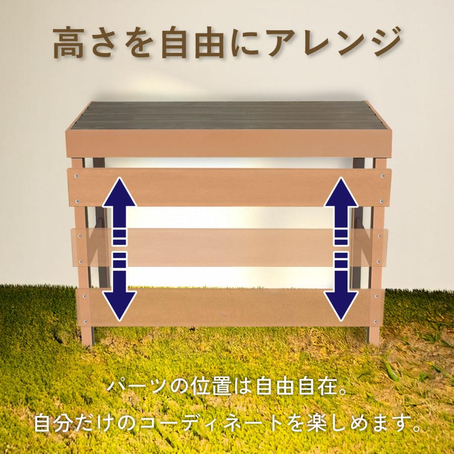igarden（アイガーデン） 室外機カバー グレードアップパーツ 3枚