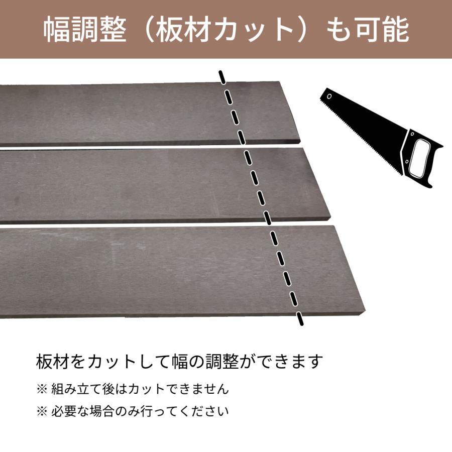 人工木製 ゲート ダークブラウン 柱高さ90cm 組立式 DIY 扉 腐らない ウッドデッキゲート フェンスゲート ペットゲート エクステリアゲート 引き戸 | igarden | 04