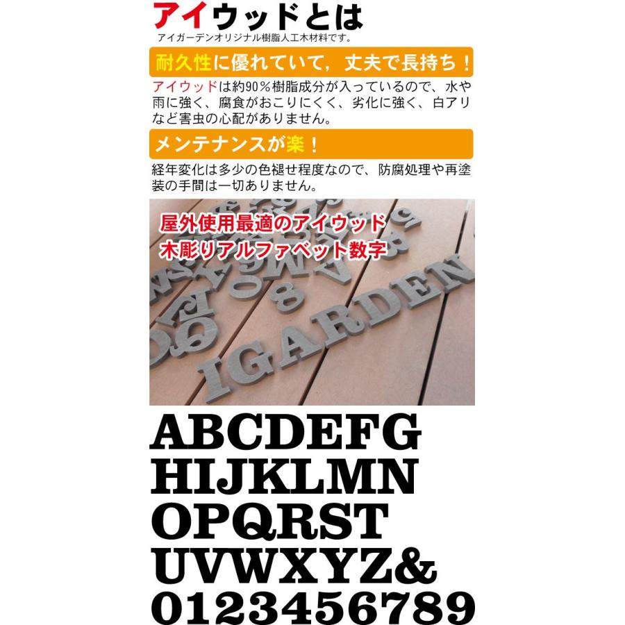 アイウッド木彫り文字 ホワイト 3文字 アルファベット 数字 H60mm 選べる2色 代引不可 Iw3 Igarden 通販 Yahoo ショッピング