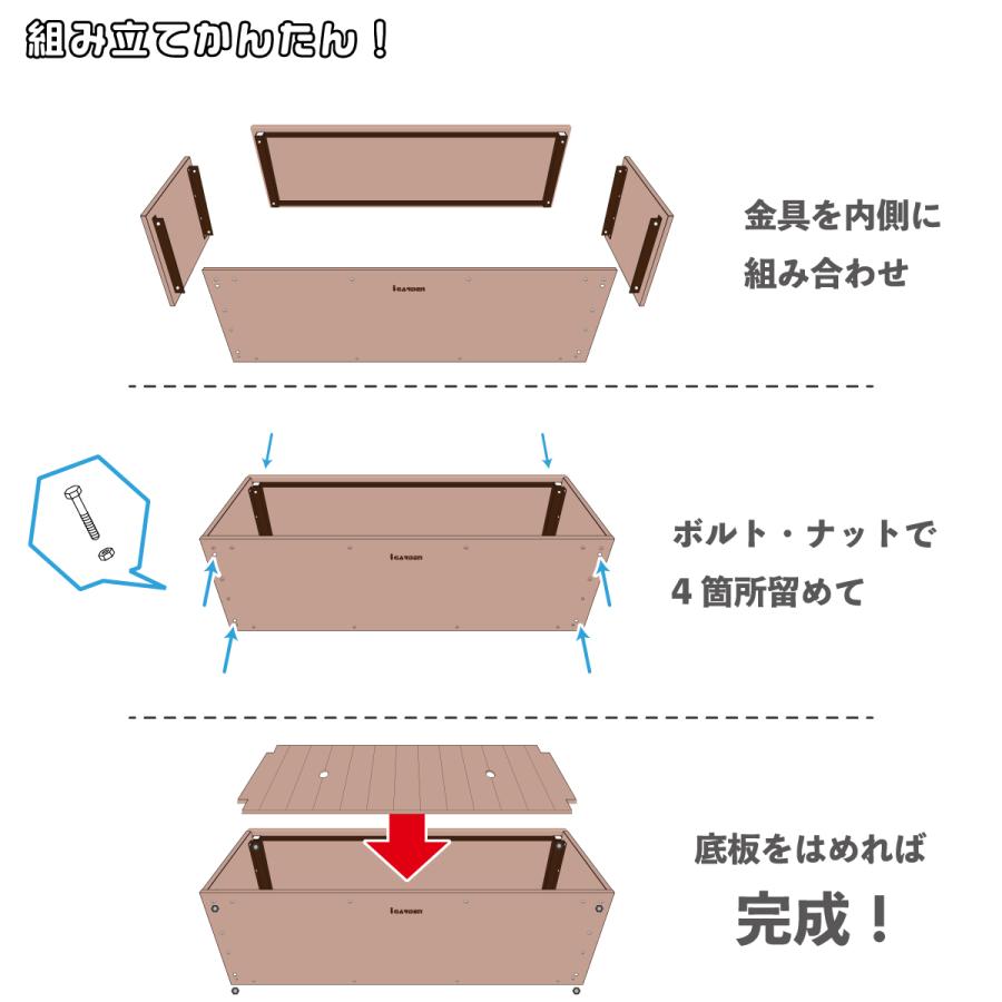 igarden プランター 人工木製 ダークブラウン□ アイウッド igarden プランター 人工木製 ダークブラウン□ アイウッド