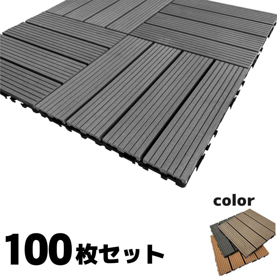 igarden（アイガーデン） ウッドパネル ウッドタイル 30x30cm 100枚 