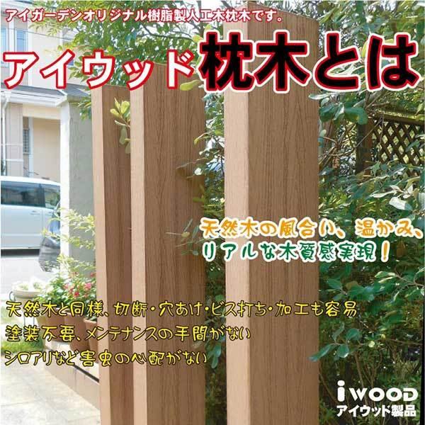 枕木　人工木製　60cm　[1本]　ダークブラウン■　アイウッド枕木　S60D｜igarden｜02
