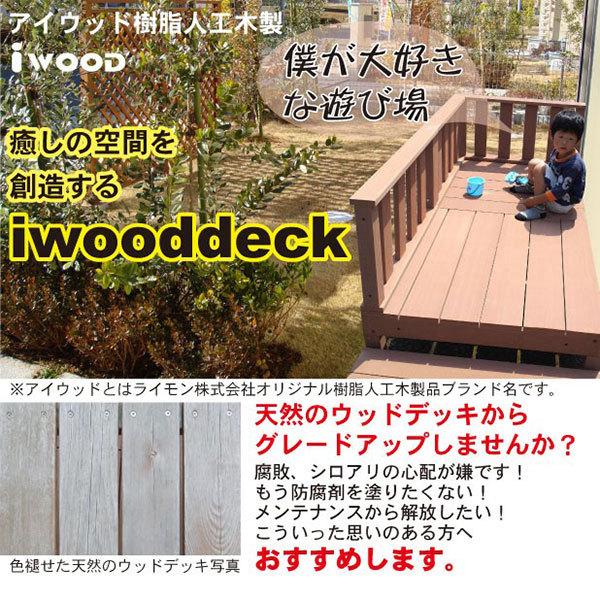 ウッドデッキ　人工木製　[11点セット]　ナチュラル◯　3e8dn　R90N　A90N ウッドデッキ diy 人工木 置くだけ｜igarden｜02