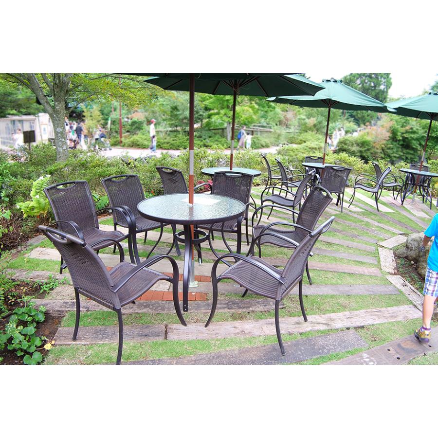 igarden（アイガーデン） ガーデンテーブルチェア 5点セット ラタン風