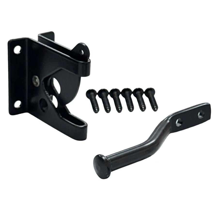 ウエスタンラッチ スチール製 1セット DIY部品 簡単ロック 門扉 ドア