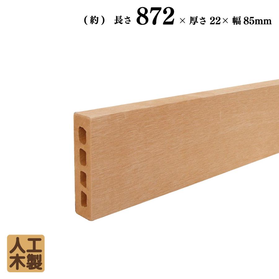 アイウッドボーダーフェンス板材900 L872mm×W85mm×D22mm IWBD ナチュラル igardenオリジナル| 人工木 樹脂 DIY 部材 ビスOK ノコギリOK | igarden