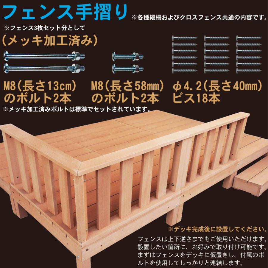 2×4　焦茶diy木材ウッドデッキなどに 2×材によるウッドデッキDIY / 作り方