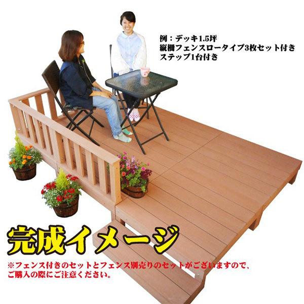 ウッドデッキ　人工木製　0.5坪　[2点セット]　ナチュラル◯　2dn　A90N ウッドデッキ diy 人工木 置くだけ｜igarden｜14