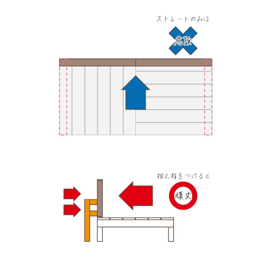 ウッドデッキフェンス　人工木製　ローXタイプ　[3枚セット]　ナチュラル◯　3xn ウッドデッキ diy 人工木 置くだけ｜igarden｜09