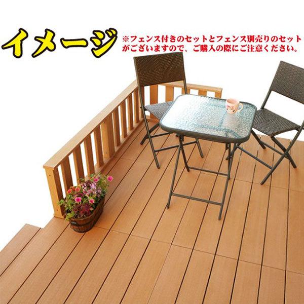 igarden ウッドデッキ60系 人工木製 約3.29平米 [6点セット igarden ウッドデッキ60系 人工木製 約3.29平米 [6点セット