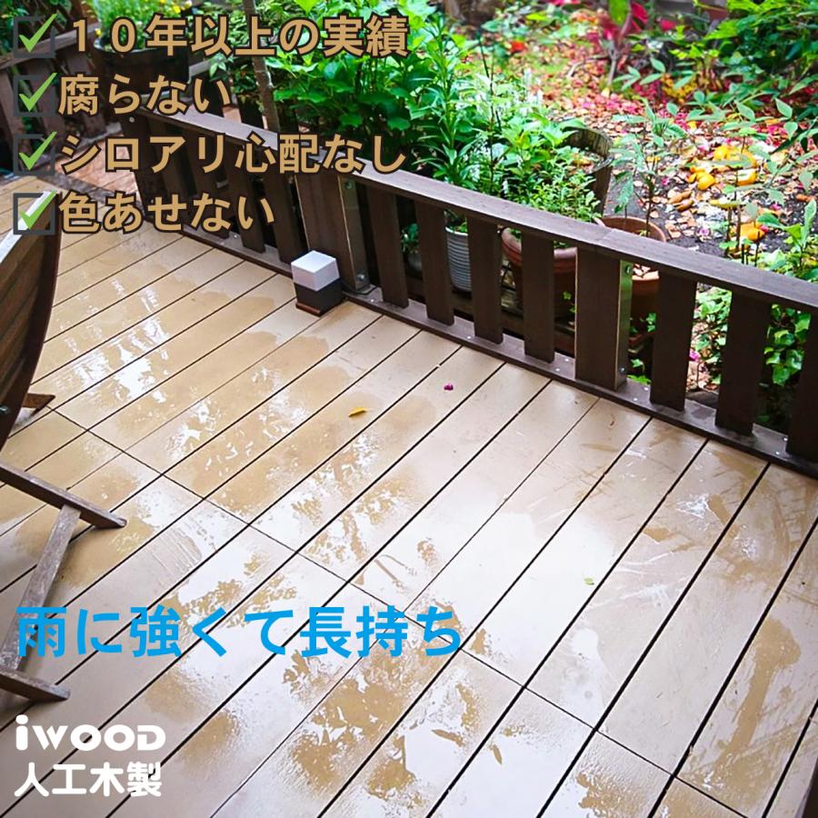 未使用♦️便利な多様性 ウッドデッキ♦️ブラウン♦️縁側 テーブル♦️複数有り♦️送料込 igarden ウッドデッキ60系 人工木製 約3.29平米 [6点セット