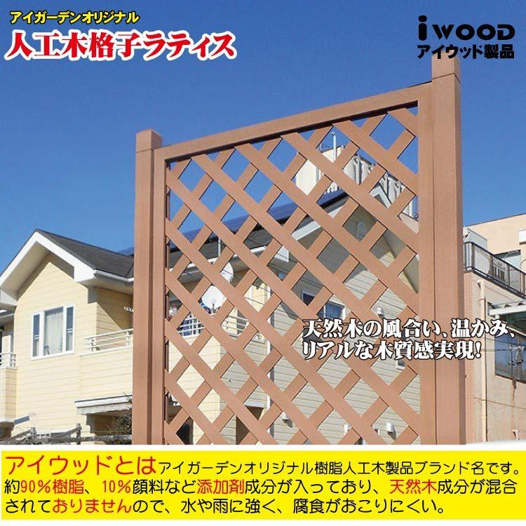 igarden 格子ラティス 人工木製 H175×W90cm [4枚セット igarden 格子ラティス 人工木製 H175×W90cm [4枚セット