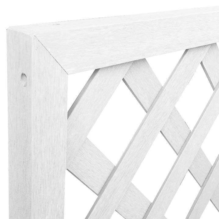 アイウッド格子ラティス1290 ホワイト 1枚 H1cm W90cm X1290w 人工木 ラチス Diy フェンス 仕切り 衝立 塀 壁 柵 囲い メッシュ 目隠し 日よけ I Igarden 通販 Yahoo ショッピング