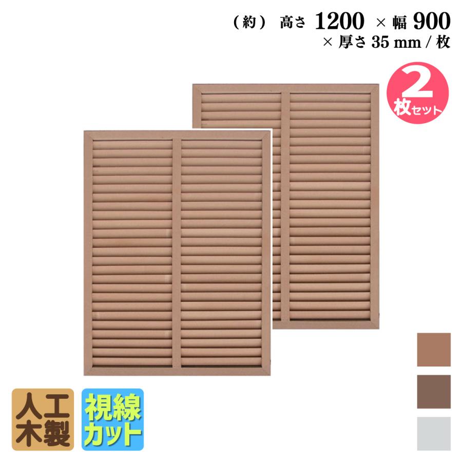 igarden ルーバーラティス 人工木製 H120×W90cm [2枚セット igarden ルーバーラティス 人工木製 H120×W90cm [2枚セット