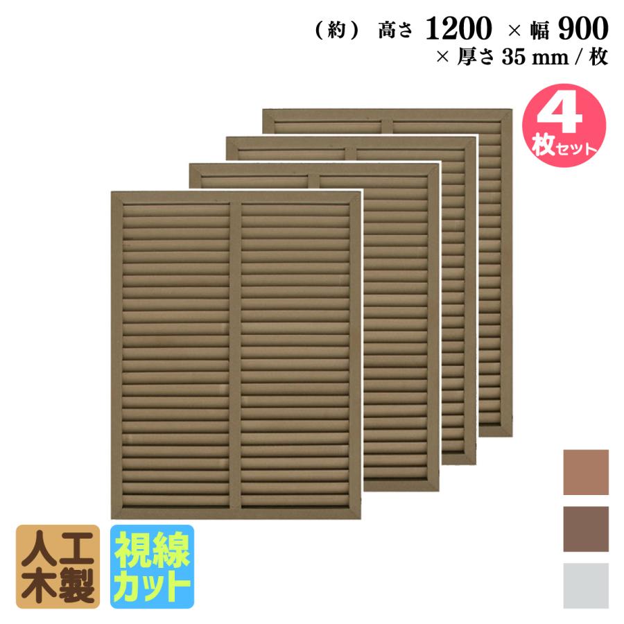 igarden ルーバーラティス 人工木製 H120×W90cm [4枚セット igarden ルーバーラティス 人工木製 H120×W90cm [4枚セット