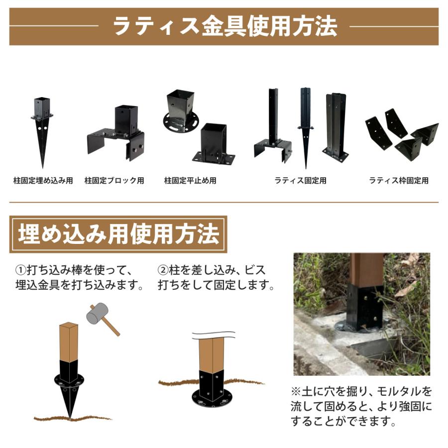 igarden（アイガーデン） アイウッド ルーバーラティス 人工木製 H90cm