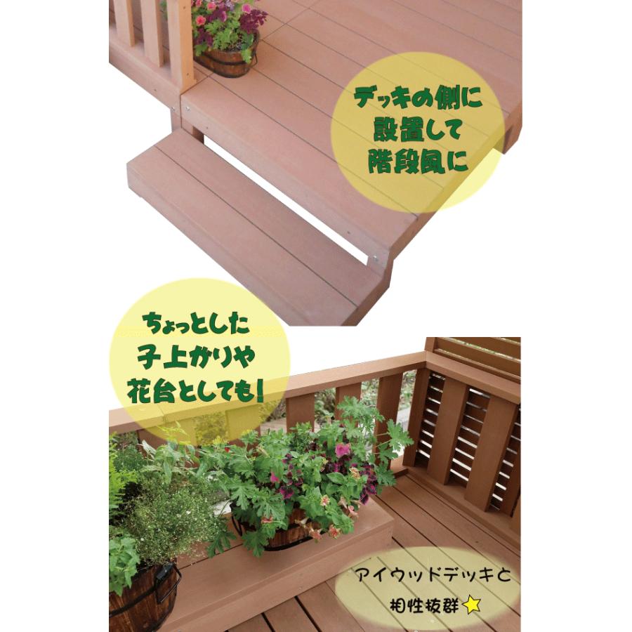 igarden ウッドデッキステップPLUS598 人工木+アルミ製 igarden ウッドデッキステップPLUS598 人工木+アルミ製