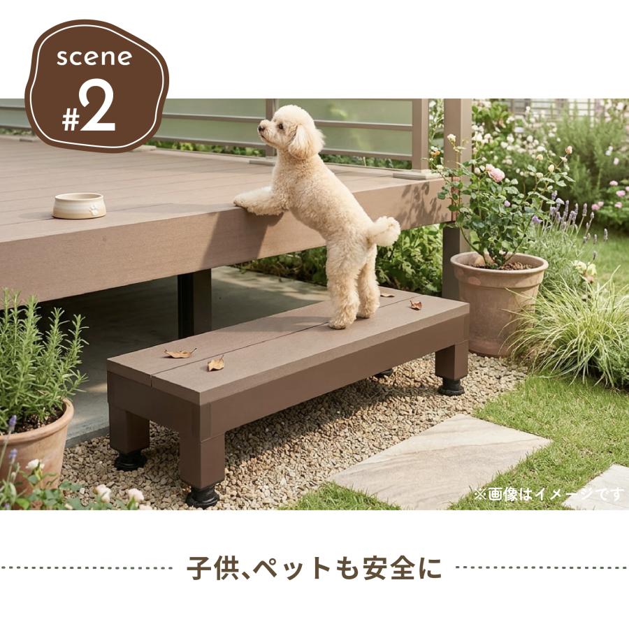 igarden（アイガーデン） 6/11から発送 ウッドデッキ ステップ PLUS