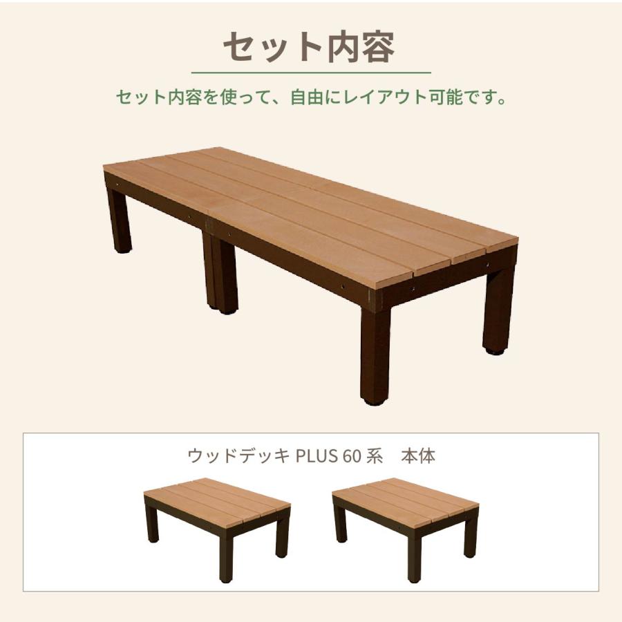 igarden（アイガーデン） 人工木 ウッドデッキ PLUS 60系 2点セット