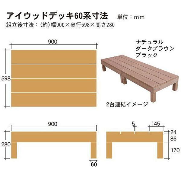 アイウッド デッキフェンス 60系ハイタイプ ナチュラル 3枚セット ウッドデッキ 樹脂 人工木 縁台 濡れ縁 I 3h60 Igarden 通販 Yahoo ショッピング