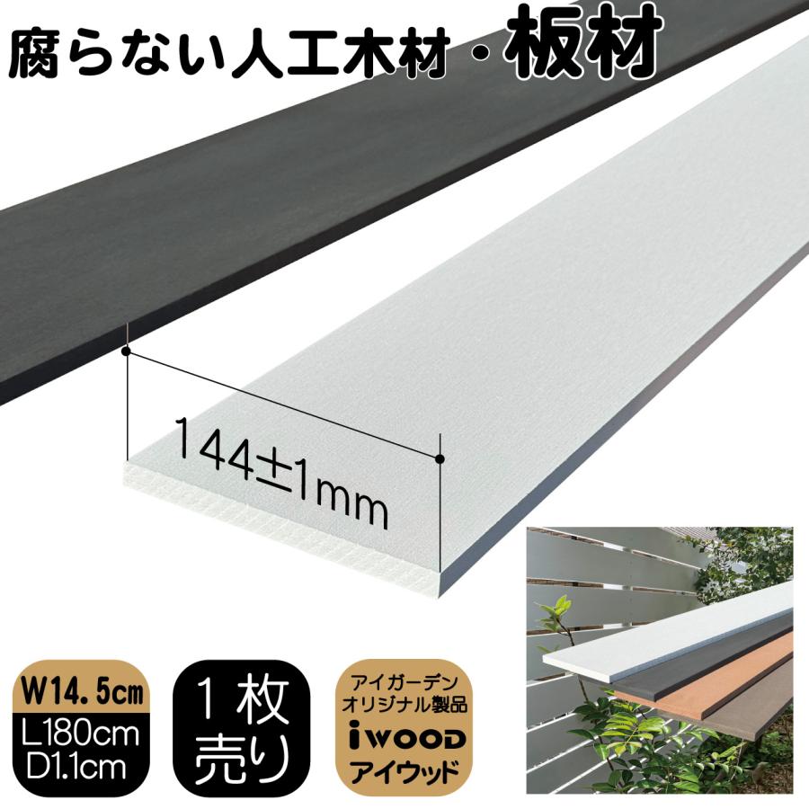 igarden アイウッド人工木材145 ホワイト◇ L1800mm×W145mm igarden アイウッド人工木材145 ホワイト◇ L1800mm×W145mm