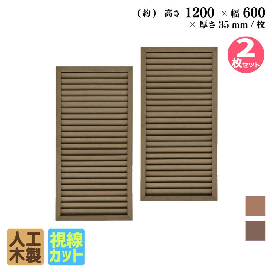 igarden ルーバーラティス 人工木製 H120×W60cm [2枚セット igarden ルーバーラティス 人工木製 H120×W60cm [2枚セット