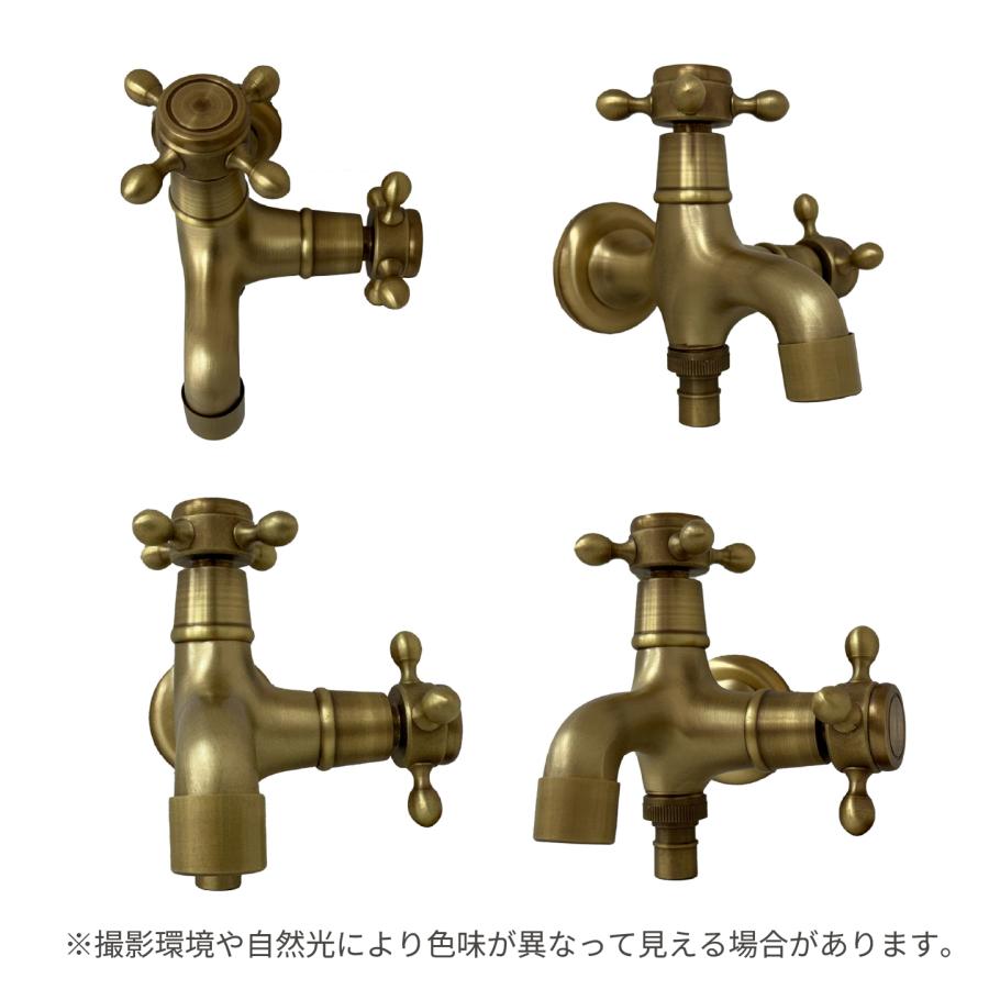 igarden（アイガーデン） 2口蛇口 PJ1/2(G1/2・呼び径13)規格対応 金色