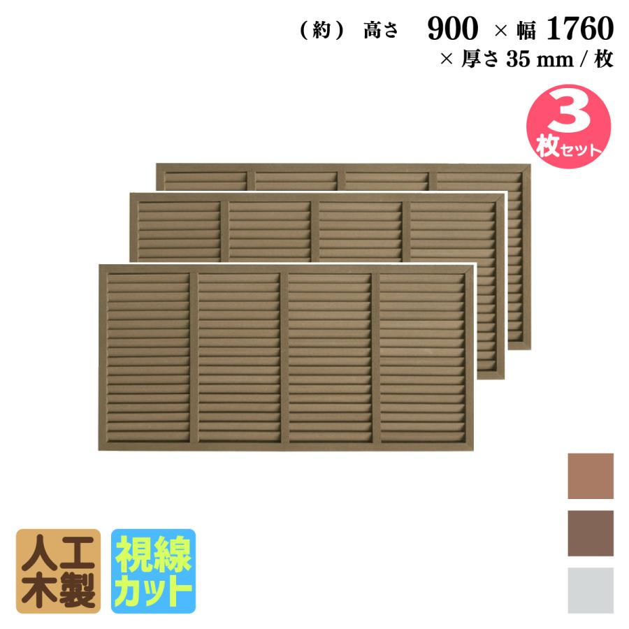 igarden ルーバーラティス 人工木製 H90×W176cm [3枚セット igarden ルーバーラティス 人工木製 H90×W176cm [3枚セット