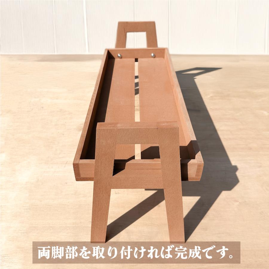 クラシック木製花台 ダークブラウン 花台 フラワースタンド 人工木製 ダークブラウン 腐らない素材 幅72cm