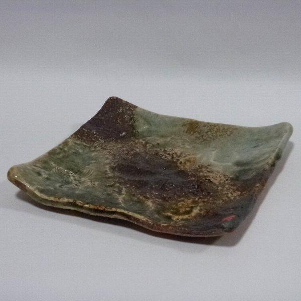 伊賀焼　新 歓嗣　皿 伊賀灰釉銘々皿 新 歓嗣 A-189 伊賀焼 伊賀焼作家 : 伊賀焼 内金陶器店