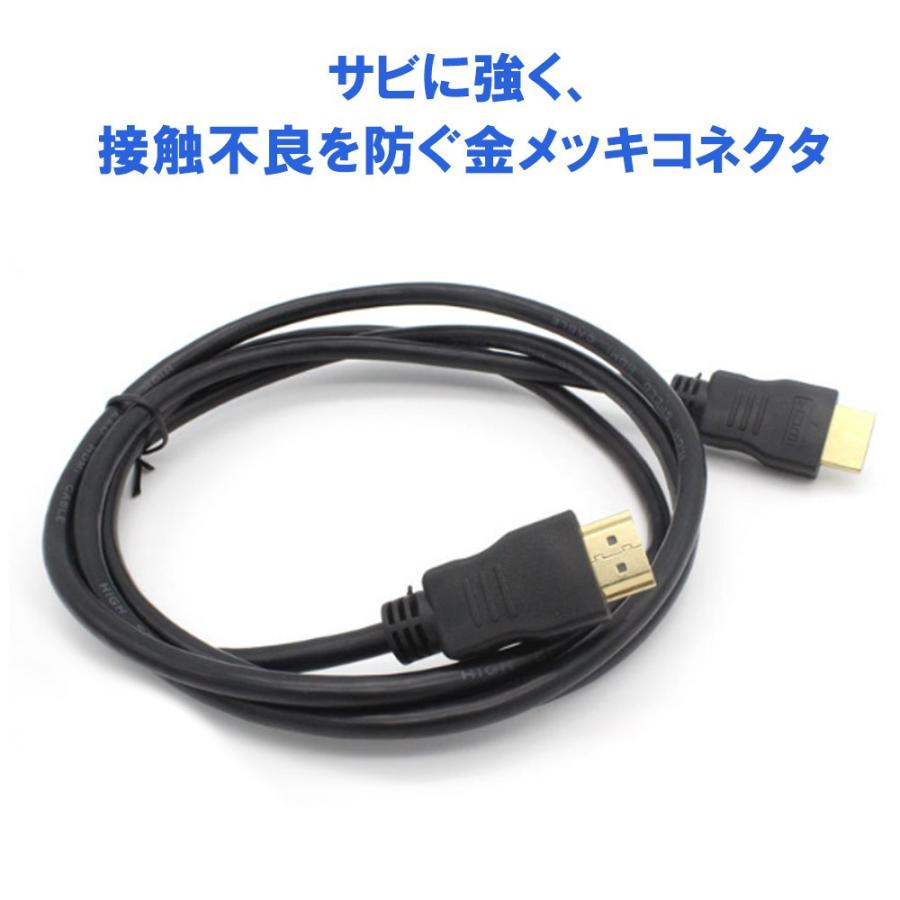 HDMIケーブル 1.5m ver1.4 3D対応 ハイスピード イーサネット ハイビジョン HDMI(タイプA)→HDMIケーブル(タイプA)｜igenso｜03