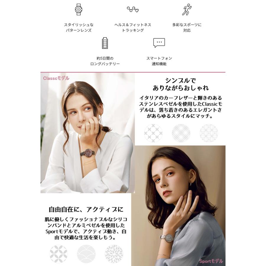 ＼取説サービス／ スマートウォッチ ガーミン GARMIN Lily Sport Light Sand/Rose Gold (010-02384-41) 通知機能 天気 心拍計 睡眠計 タッチスクリーン 