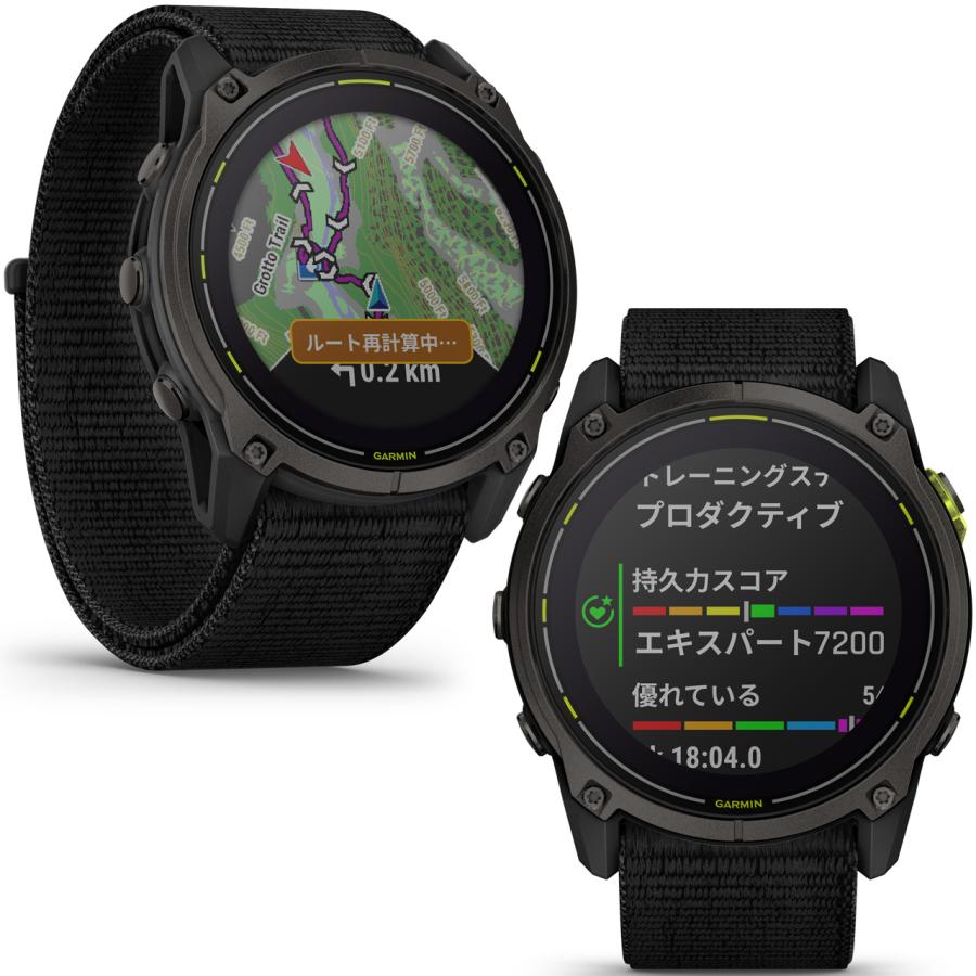 GPSスマートウォッチ ガーミン GARMIN Enduro 3 (010-02751-21) 腕時計 ソーラー充電 タフで軽量 フルカラー地図内蔵 LEDフラッシュライト トレイルランの画像