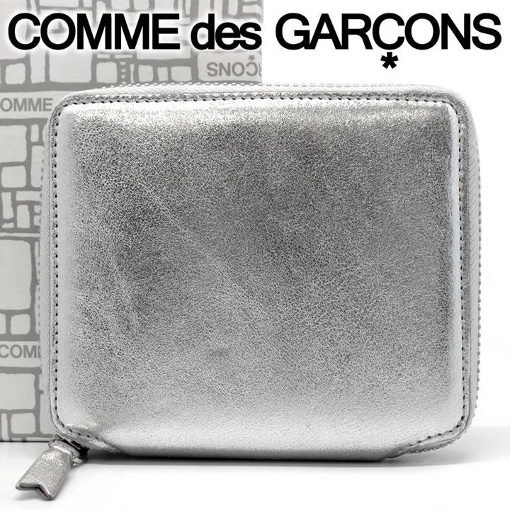 コムデギャルソン 二つ折り財布 COMME des GARCONS コンパクト財布 レディース メンズ シルバー SA2100G SILVER  :1275062100084:時計・ブランド専門店 アイゲット - 通販 - Yahoo!ショッピング